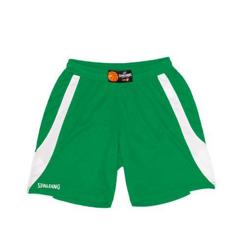 SHORT BASKET FEMME - SPALDING - JAM VERT BLANC