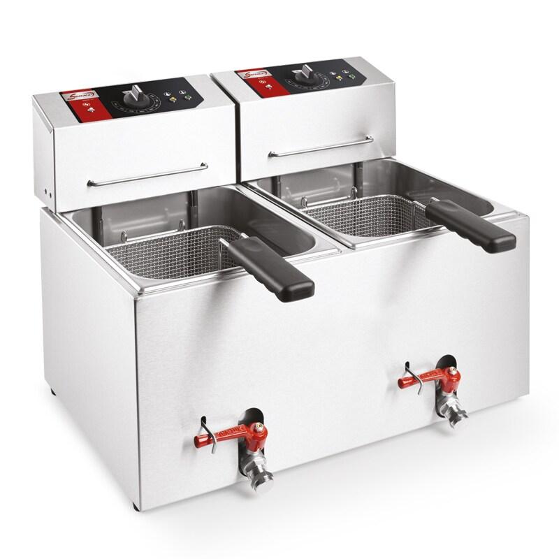 SOFRACA Friteuse De Table - Éléctrique - 2 X 7 Litres - 400 V - Réf:FE7L2-400V - FE7L2-400V_0