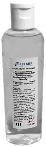SOLUTION HYDRO-ALCOOLIQUE POUR LA DÉSINFECTION DES MAINS - 70% ETHANOL - FLACON DE 10