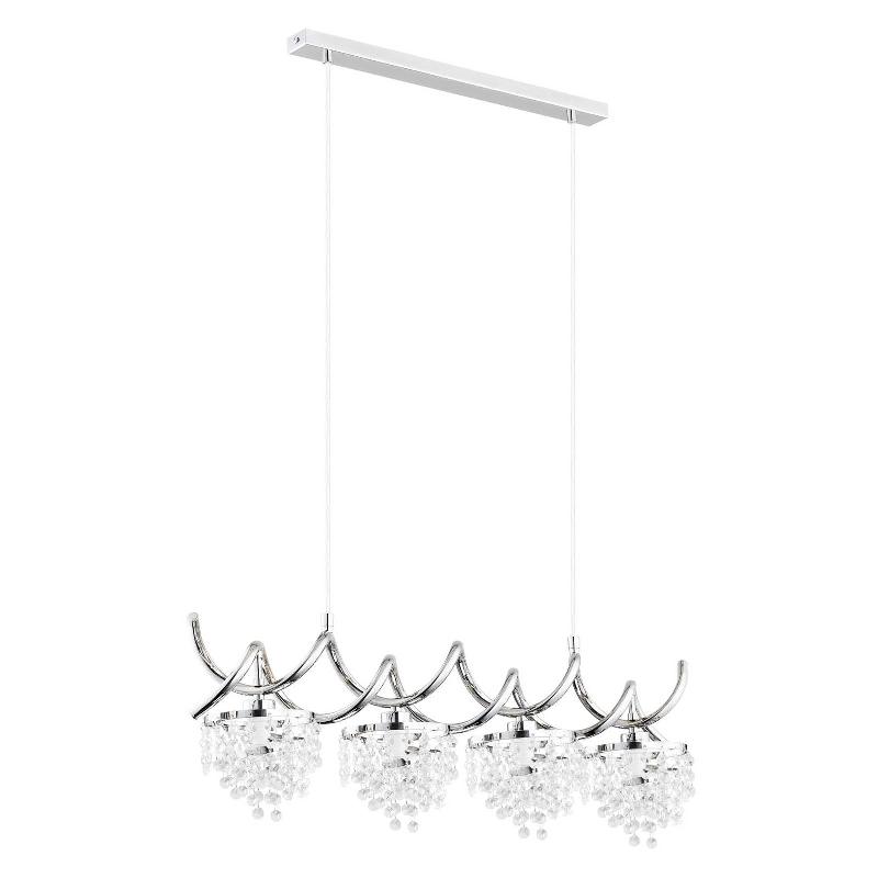 ALFA SUSPENSION KALEA 4 LAMPES AVEC PENDELOQUES