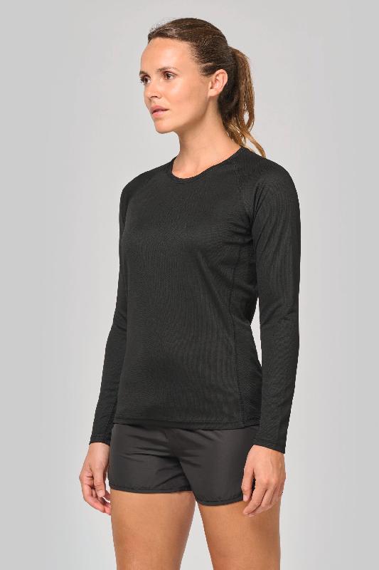 T-shirt de sport manches longues femme - PROACT - Réf: PA444 - Polyester léger à séchage rapide_0