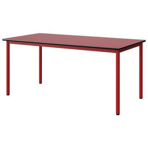 TABLE MALIBU 160X80 T5 4P STRA ROUGE U321/NOIR ROUGE 3020