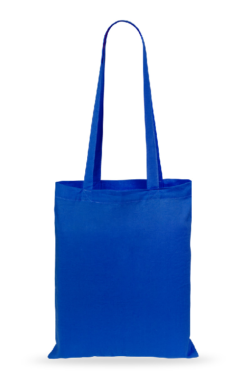 Tote bag coloré - 100% coton - 140 g/m² - anses longues - couleur bleu_0