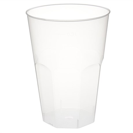 VERRE INCASSABLE 200 ML PP TRANSPARENT (VENDU PAR 500)