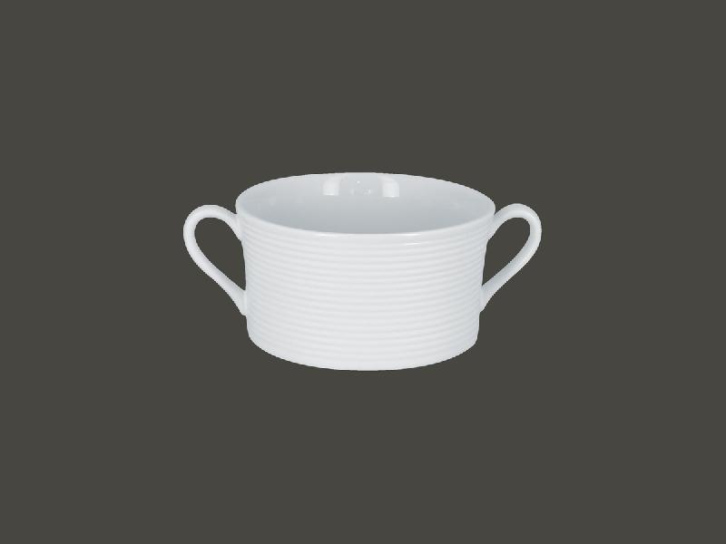 TASSE À BOUILLON ROND BLANC PORCELAINE 35 CL Ø 11 CM EVOLUTION RAK