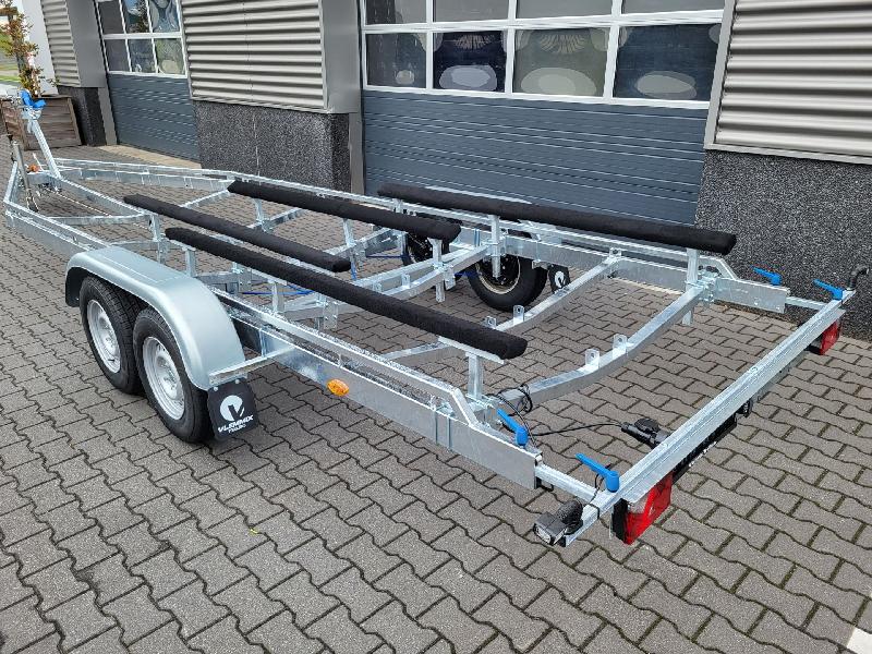 7m80-2m20 2x1350kg - 2700 kg - VLEMMIX - Remorque Porte-Bateau avec patins_0