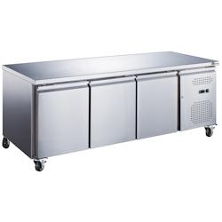 A.C.L - Table réfrigérée 3 portes - 417 L - GN 1/1 sans dosseret évaporateur traité - inox MM99171018_0