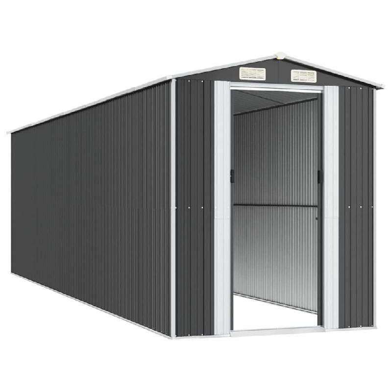Abri de jardin Anthracite 192x689x223 cm Acier galvanisé Modèle Atlas Office Riviera - 8720845582159_0