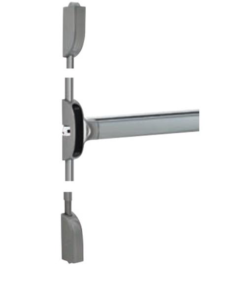 Antipanique push bar 1900 3 points latéral l850 gris resistant au feu - assa abloy - 16858000 - 486555_0
