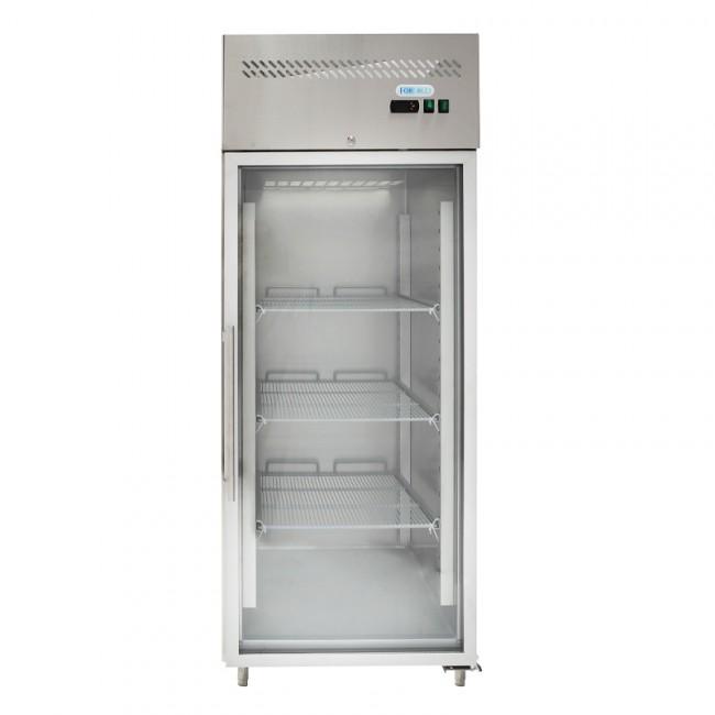 Armoire réfrigérée négative inox 1 porte vitrée -18/-22°C - GN650BTG - Dimensions 740x830x2010 mm_0