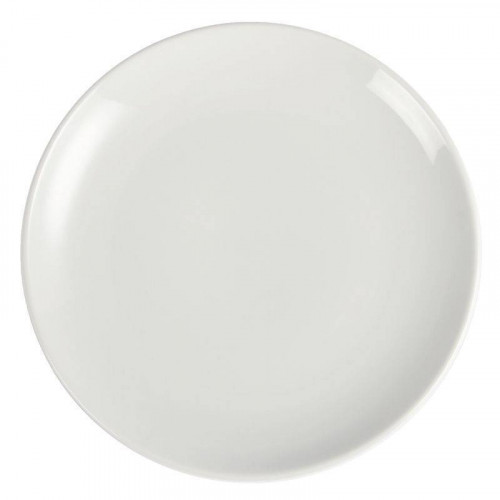 ASSIETTES COUPES EN PORCELAINE BLANCHE OLYMPIA Ø 230 MM - LOT DE 12