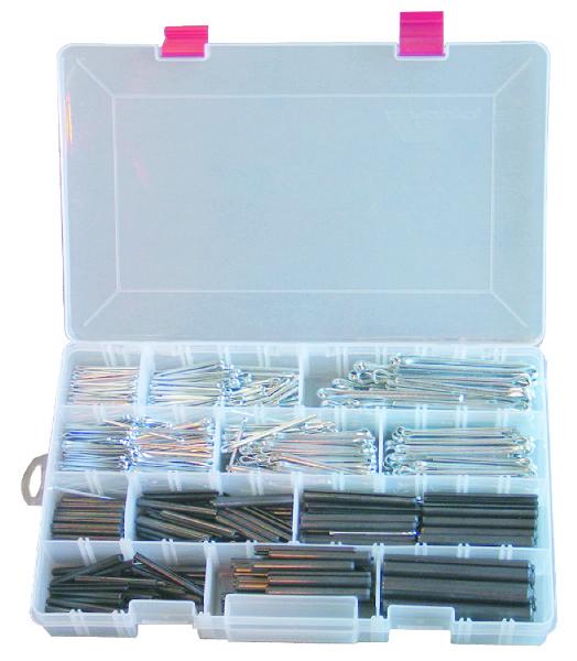 ASSORTIMENT DE 860 GOUPILLES FENDUES ET MECAN