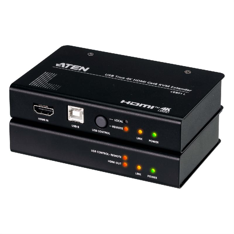 Aten ce801 extension kvm usb true 4k hdmi cat 6, 4k à 70 m_0