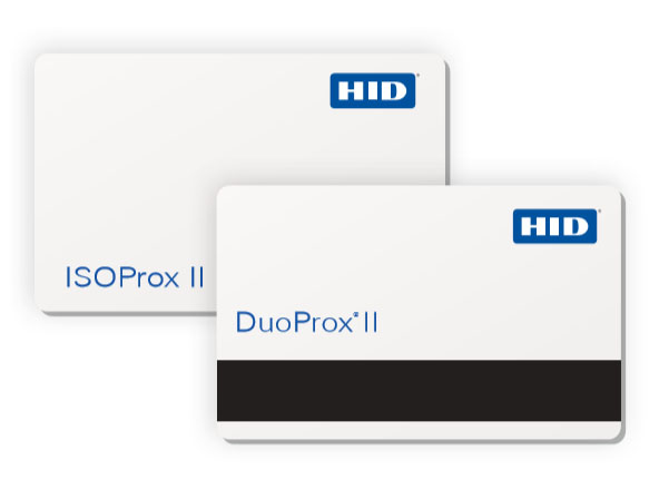 Badges RFID sans contact HID - Fréquence 125 kHz - ISO PROX 1336 - DUO PROX 1386 - Option piste magnétique_0