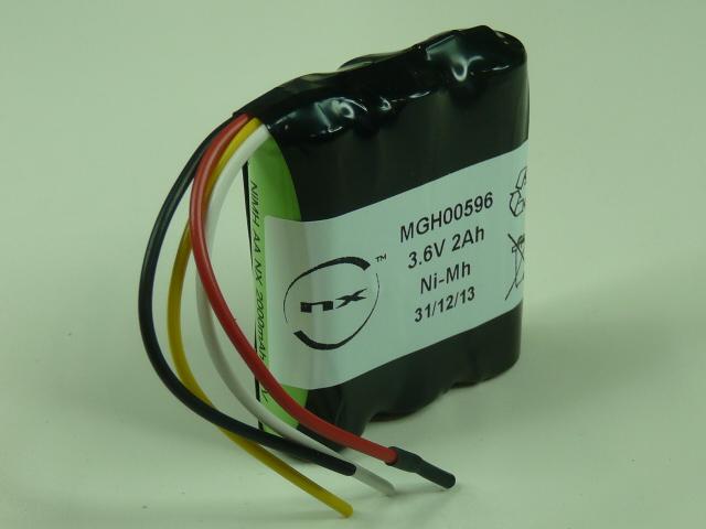 Batterie Nimh 3x AA 3S1P ST1 3.6V 2Ah F60 - Marque NX - Quantité 1_0