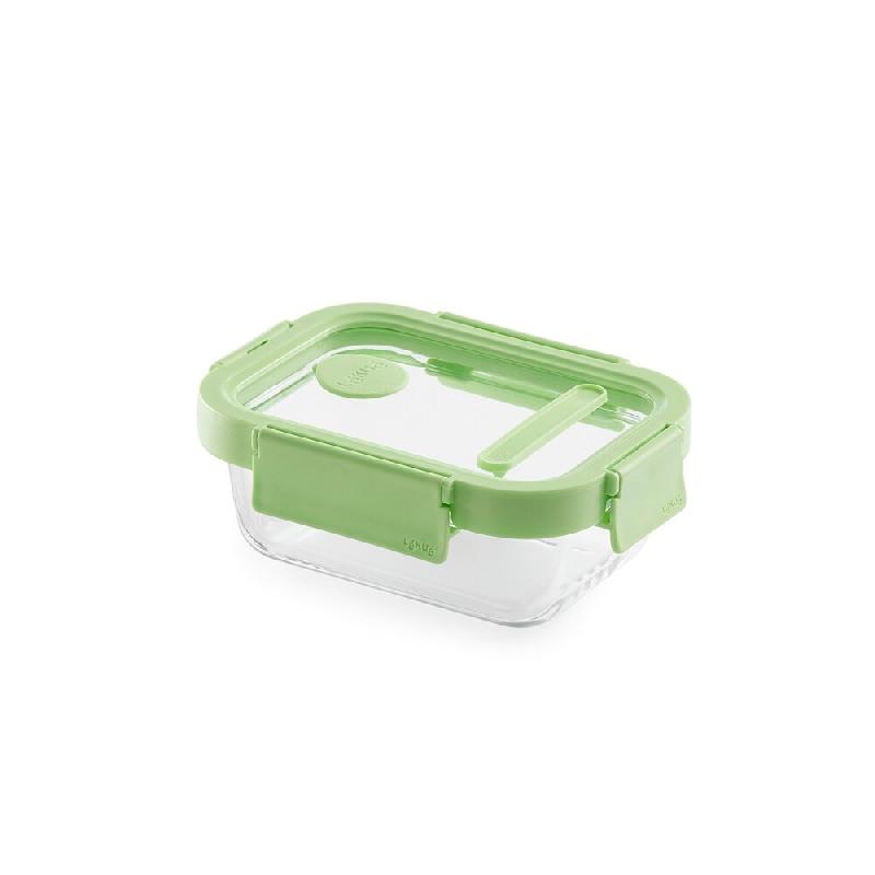 Boite hermétique en verre 370 ml -  Vert Rectangle Verre Lékué 16.3x12.2 cm - vert 8710755883866_0