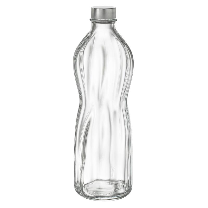Bormioli Rocco Aqua Bouteille 100cl avec bouchon métallique à visser - 6 pièces - transparent BM138386_0