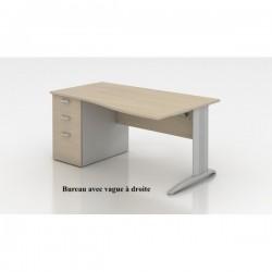 Bureau vague sigma avec caisson – mobel linea_0