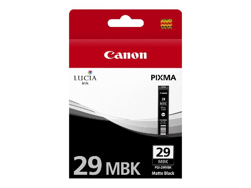 CANON PGI-29MBK - NOIR MAT - ORIGINAL - RÉSERVOIR D'ENCRE