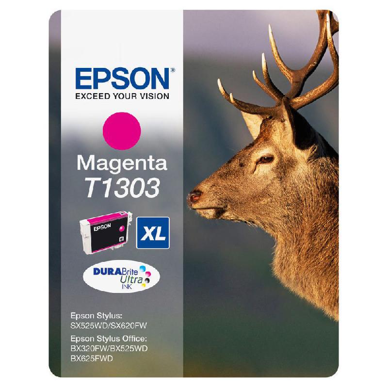 CARTOUCHE EPSON T1303 - MAGENTA - HAUT RENDEMENT 1000 PAGES