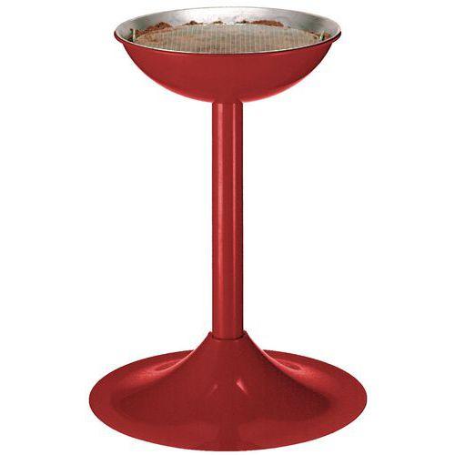 CENDRIER BAC À SABLE DIAMÈTRE 41 CM ROUGE - VEPABINS