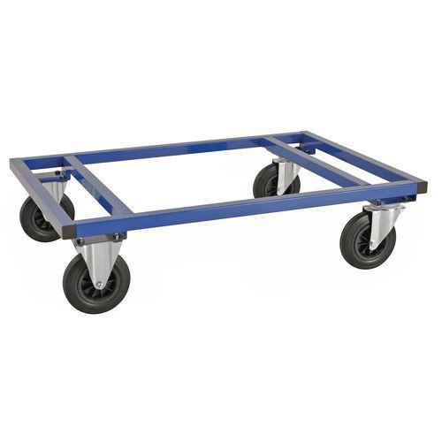 CHARIOT POUR PALETTE L1200XL800XH305 MM CADRE BLEU - KONGAMEK
