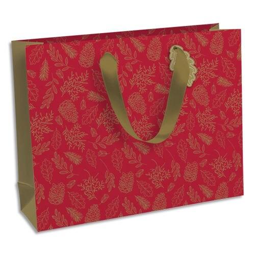 Clairefontaine Lot de 6 Sac cadeau Pomme d'amour, format large (26,5x14x33 cm), papier 210 g/m², anses coton - 5033601498339_0