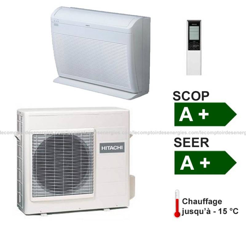 CLIMATISEUR MONOSPLIT HITACHI PERFORMANCE TYPE CONSOLE 3.4 KW