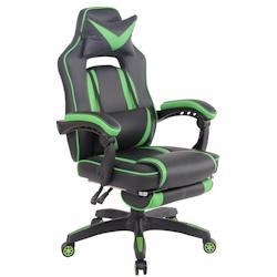 CLP Fauteuil de bureau Heat en similicuir Noir / Vert - vert polyester 1925532125_0