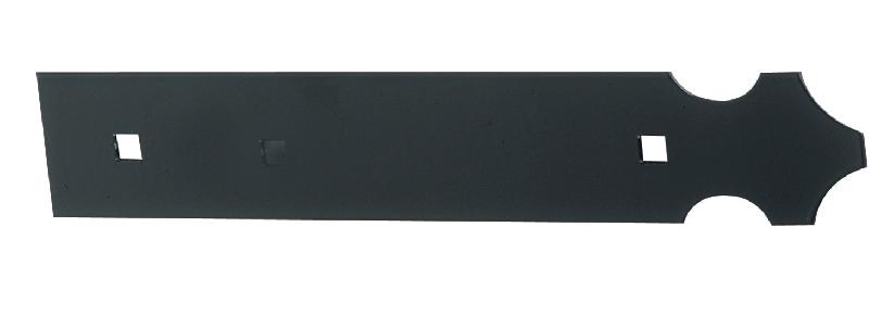 CONTRE PENTURE ALUMINIUM NOIR LONGUEUR 370MM - TORBEL - 11PAC3J