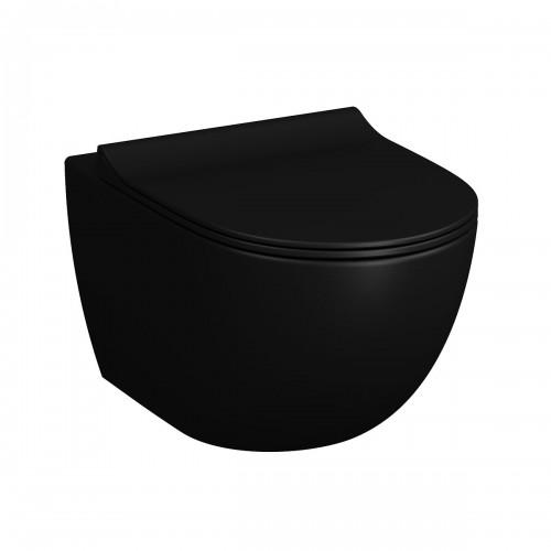 CUVETTE WC SUSPENDUE SANS BRIDE SENTO VITRA FLUSH 2.0 V-FIT 2.0 - NOIR VITRA