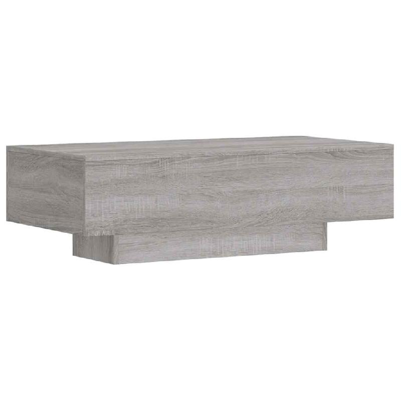 Décoshop26 - Table basse design moderne et contemporaine 100 x 49,5 x 31 cm bois d'ingénierie gris DEC039931 - gris Bois massif 3000264667916_0