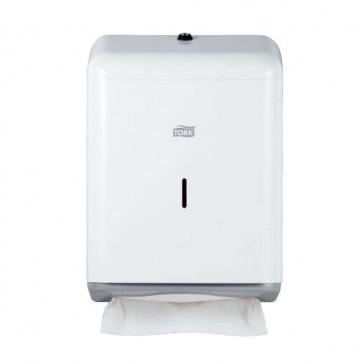 Distributeur mural H3 pour essuie-mains pliage C et enchevêtrés - métal blanc 40x28x14cm_0