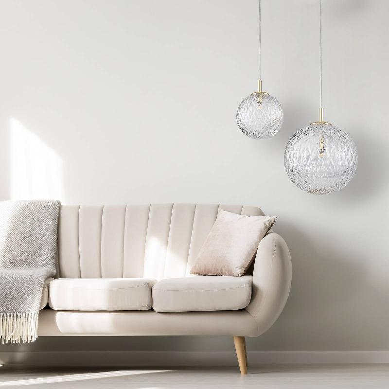 TK LIGHTING SUSPENSION CADIX EN VERRE, À 1 LAMPE, Ø 21 CM