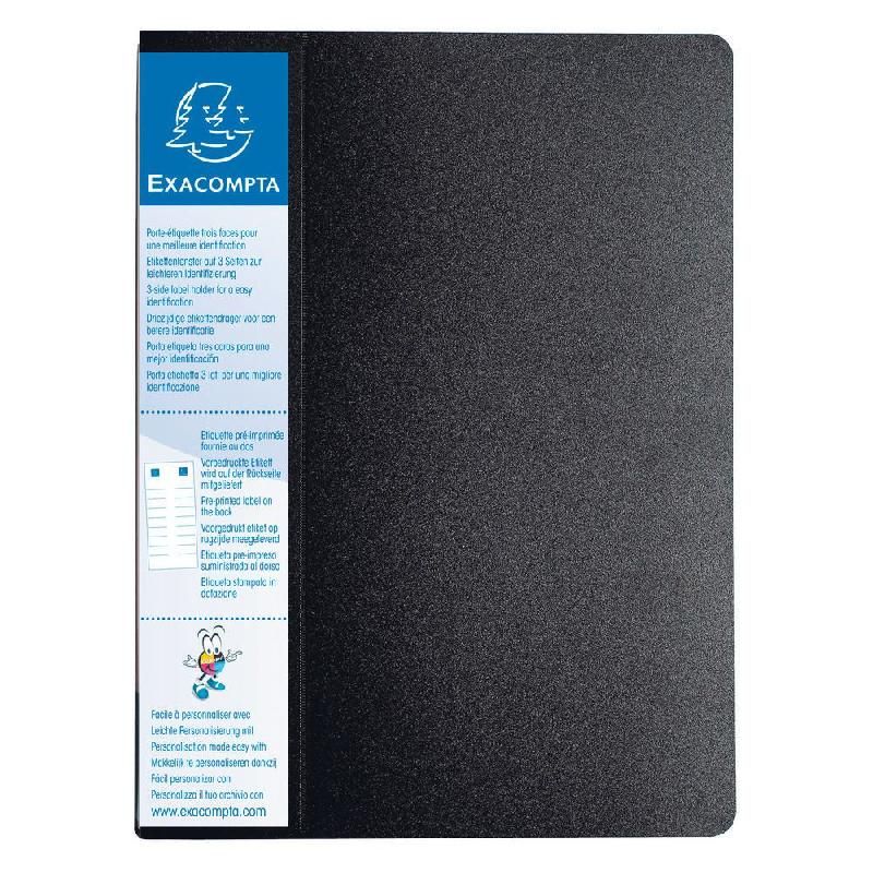 EXACOMPTA PROTÈGE-DOCUMENTS EXACOMPTA UP LINE - 80 POCHETTES - NOIR (PRIX À L'UNITÉ)