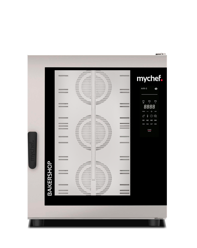 Four convection boulangerie électrique avec apport d'humidité 10 niveaux BSS1100D Mychef_0