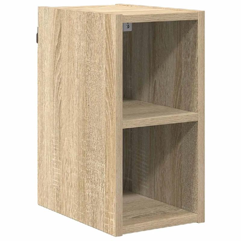 Helloshop26 - Armoire suspendue rangement intérieur moderne design épuré 20 x 29,5 x 40 cm en bois d'ingénierie chêne sonoma 02_0053443 - Bois ma_0
