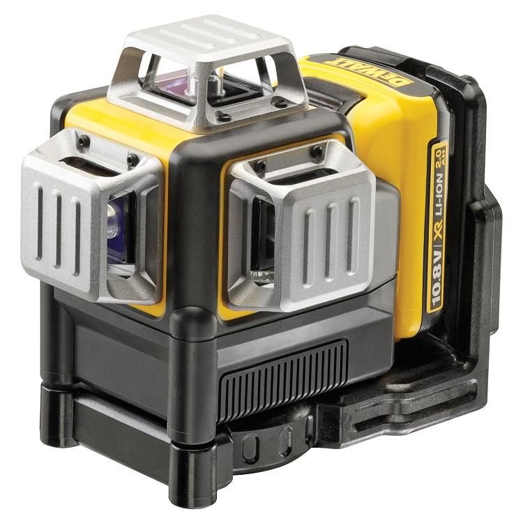 LASER DEWALT 3X360° - FAISCEAU ROUGE- 10.8V 2.0AH - BATTERIE ET CHARGEUR - DCE089D1R