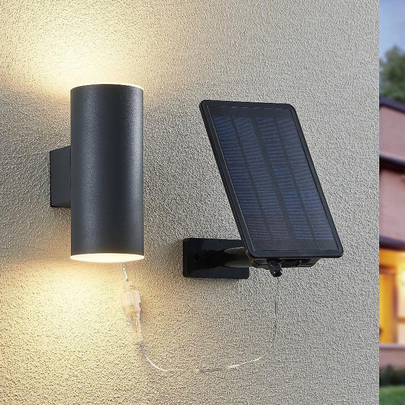 LINDBY MAURUN APPLIQUE SOLAIRE LED, ANTHRACITE