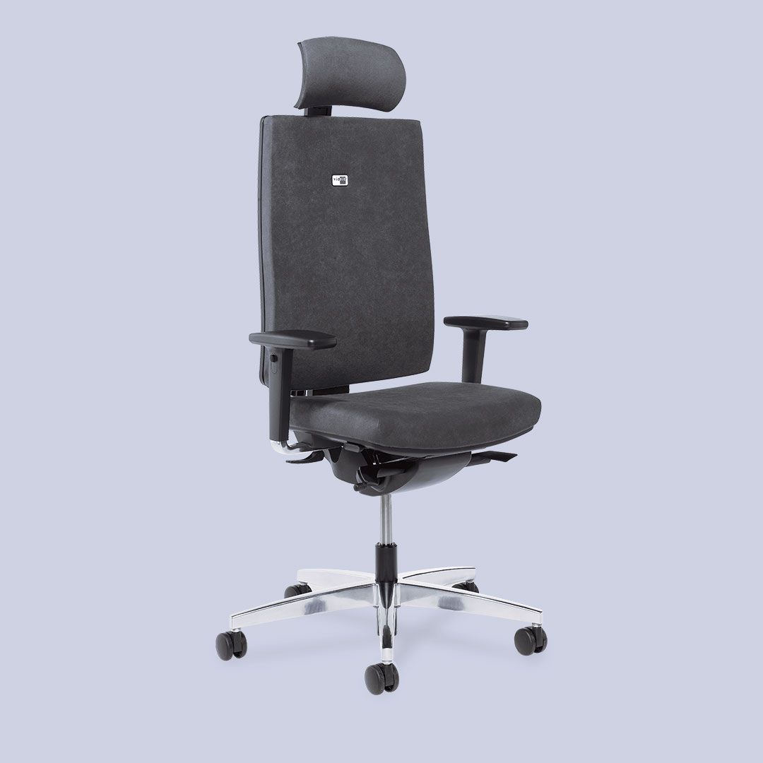 Linea - chaise de bureau Viasit Bürositzmöbel GmbH - trois hauteurs de dossier, mécanisme point synchrone et design Paul Brooks_0