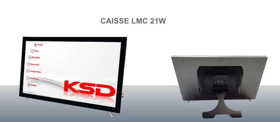 LMC 21W - Caisse enregistreuse tactile avec écran capacitif 21,5