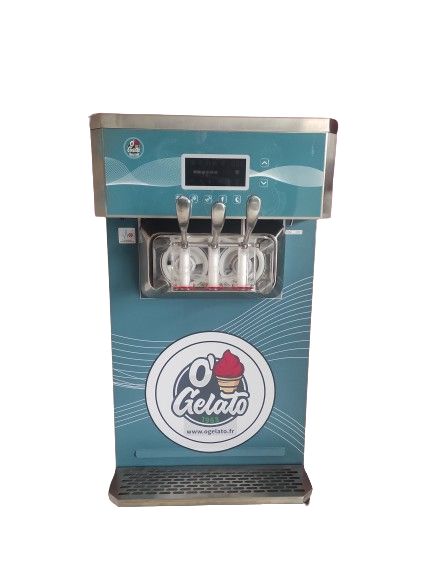 Machine à glace italienne de comptoir avec système de pompe indépendante et agitateur - O'GELATO OG2_0