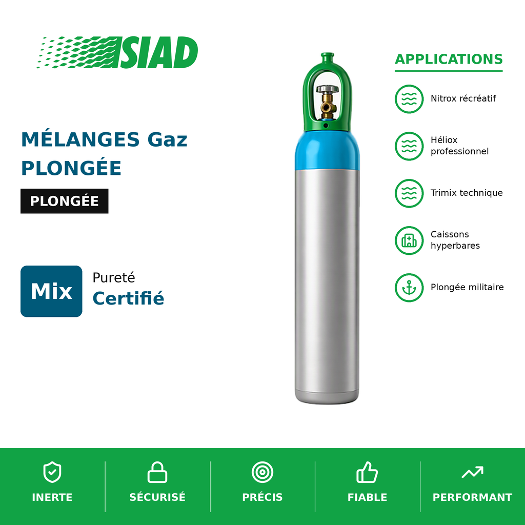 Mélanges de plongée SIAD - respiratoires pour plongée professionnelle, scientifique et loisir_0