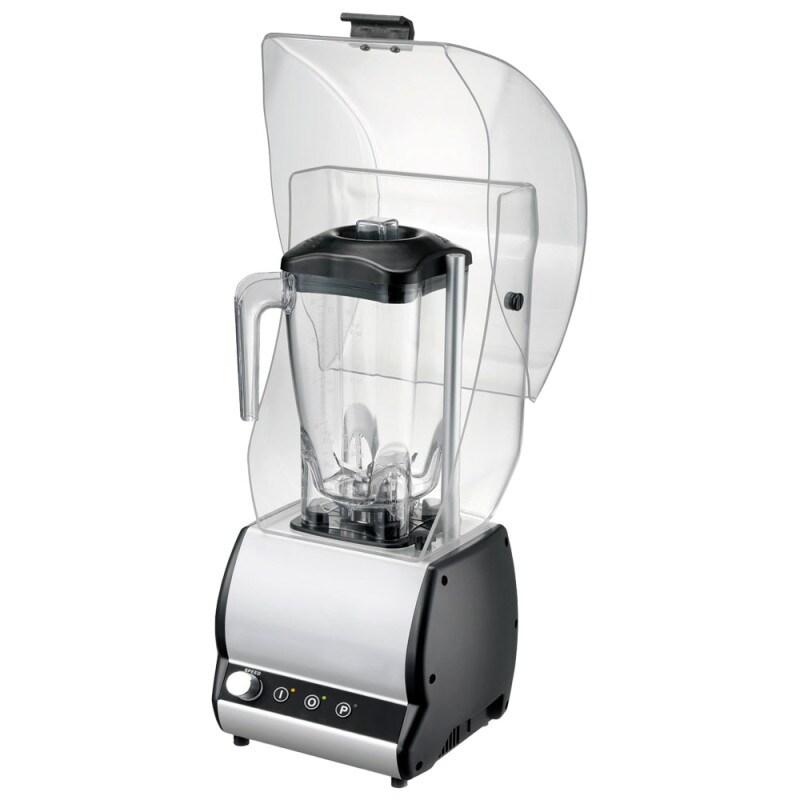 Mélangeur avec 1 verre de 2 litres, variateur de vitesse et cloche d'insonorisation 202x210x486 mm - VIRTUS - 0615402414647_0