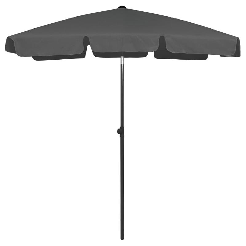 Parasol de plage anthracite 180x120 cm Modèle Patio Phi - 314721_0