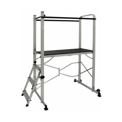 Plateforme de travail stable et ergonomique - Sécurité optimale pour interventions en hauteur_0