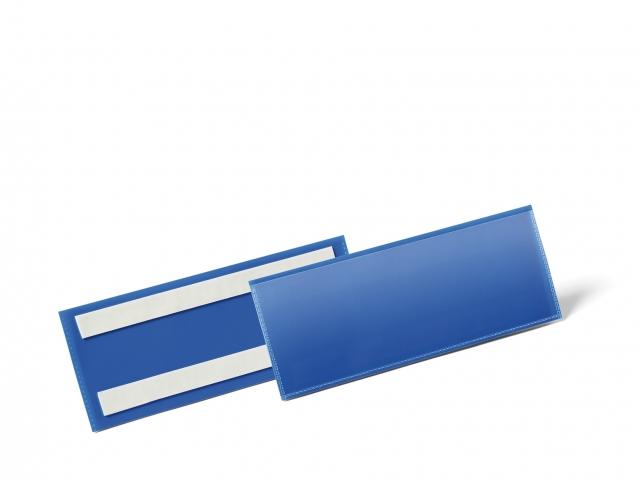 Porte-étiquettes adhésifs logistique petit format - polypropylène bleu - 4 formats disponibles_0