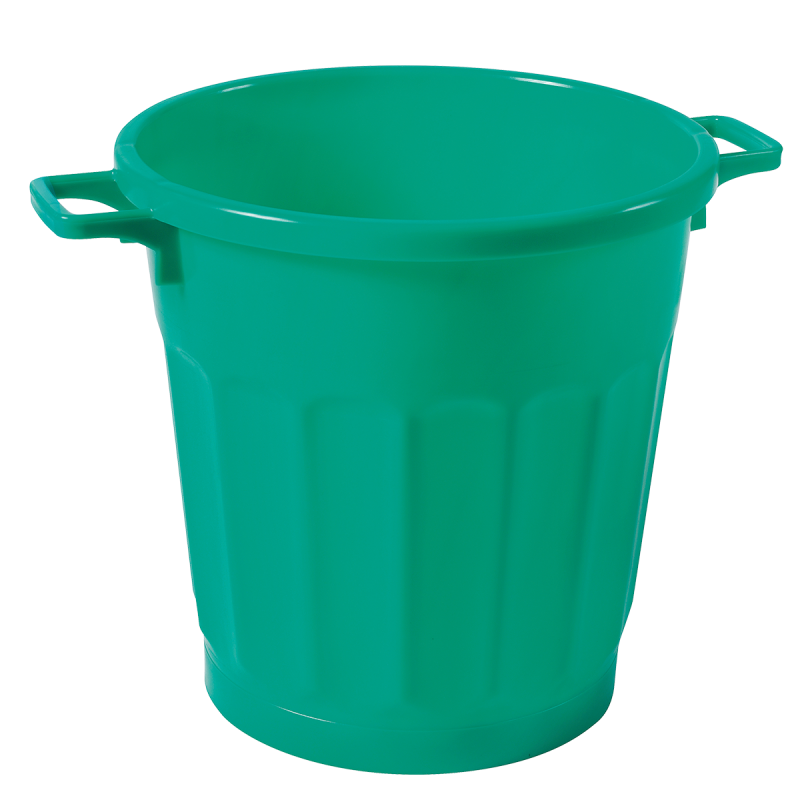 Poubelle ronde tri sélectif 50L Gilac - Vert_0