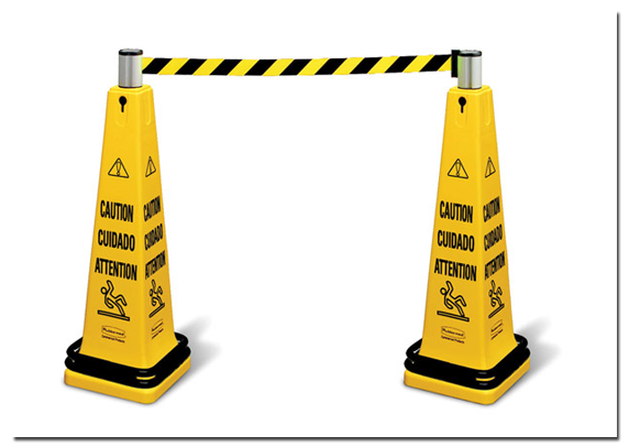 Cône de chantier Safety - robuste, portable et idéal pour environnements industriels - hauteur 95 cm_0