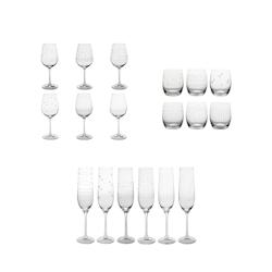 Service de verres 18 pièces Graphik -  Transparent Rond Cristallin Table Passion - transparent 3106230000531_0